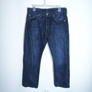 Levi's 501 Button Fly 34x30 Medium Dark Wash Jeans
